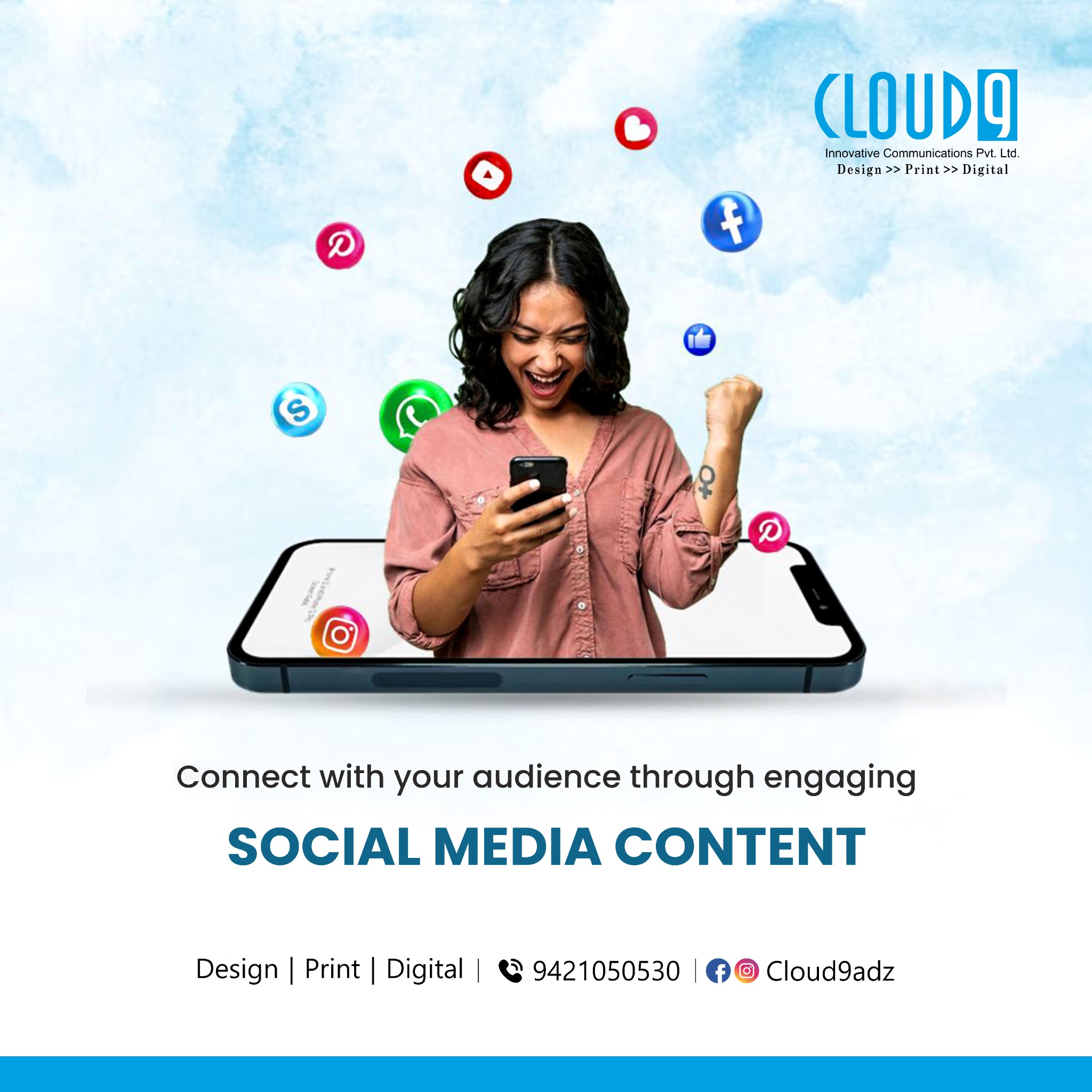Digital marketing social media creative